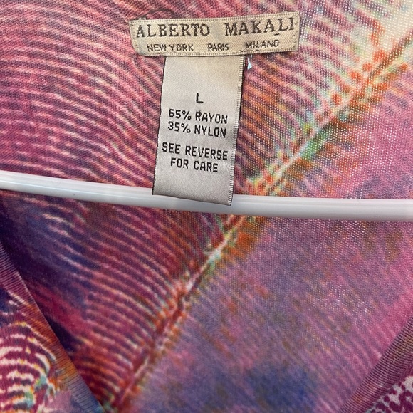 Alberto Makali Colorful Zipper Embellished Top - Picture 5 of 7